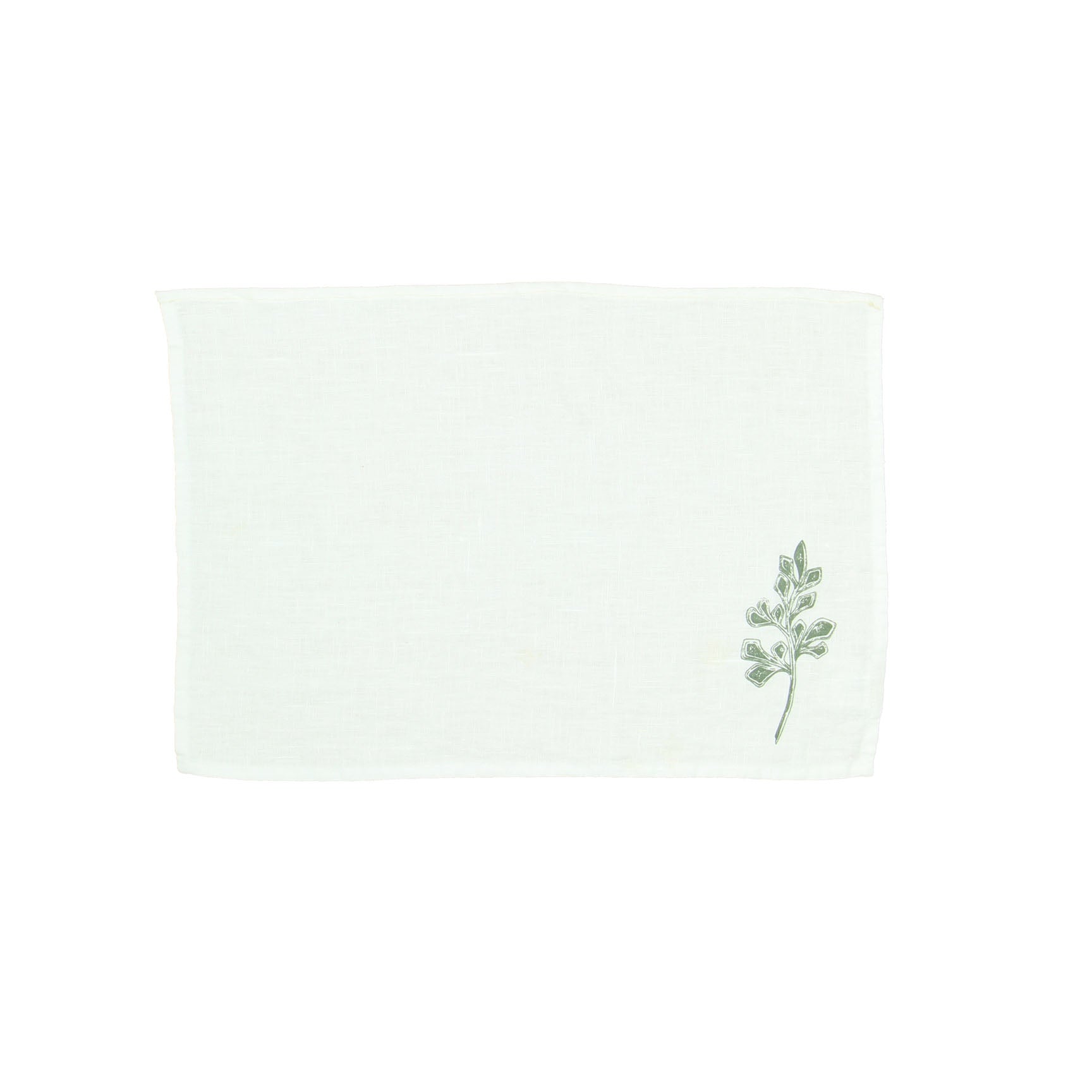 Tischset Leinen Zweigmuster Sage