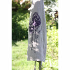 Schürze Leinen - Artischocke, Irisdruck