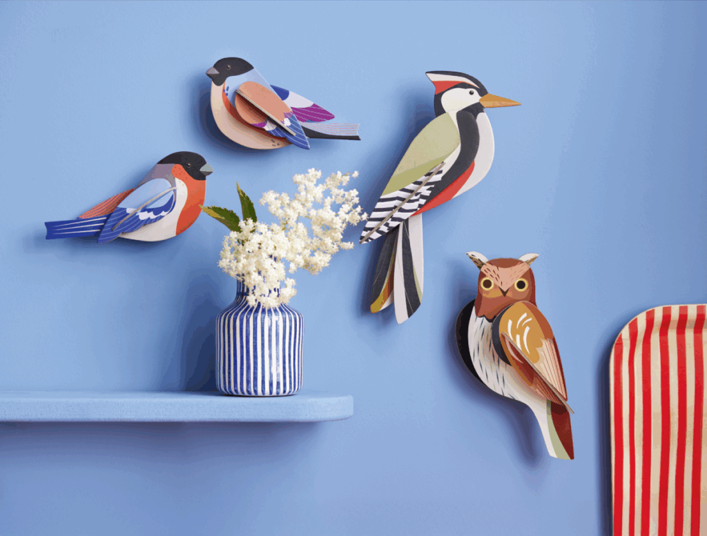 Wanddeko 3D Eule Waldkauz