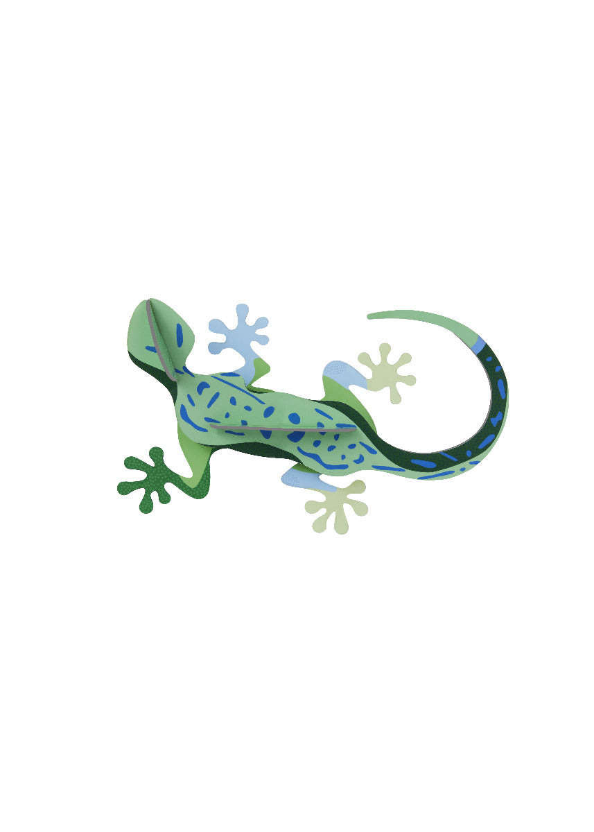 Wanddeko 3D Grüner Gecko