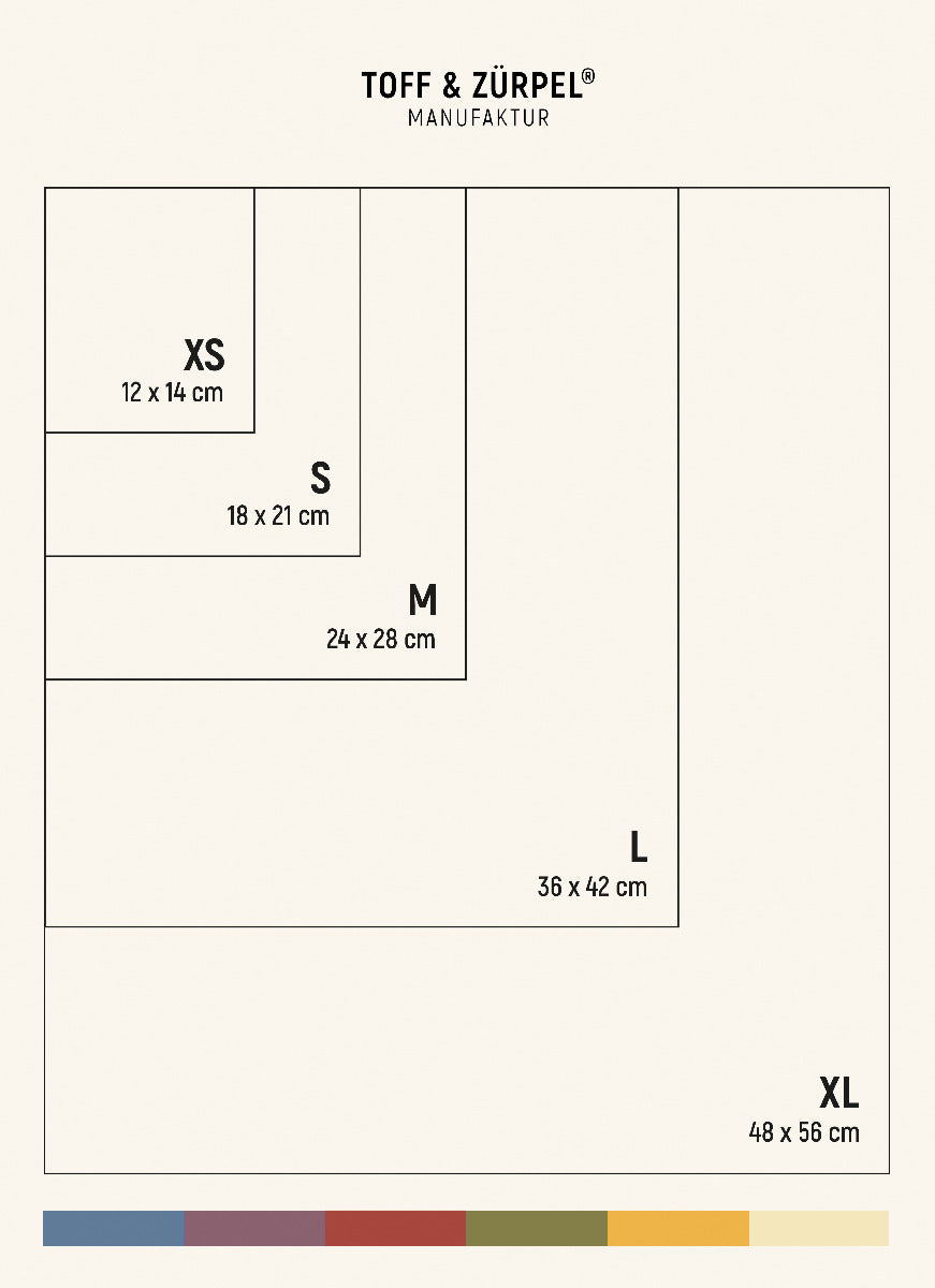 Verschiedene Maße der Bienenwachstücher