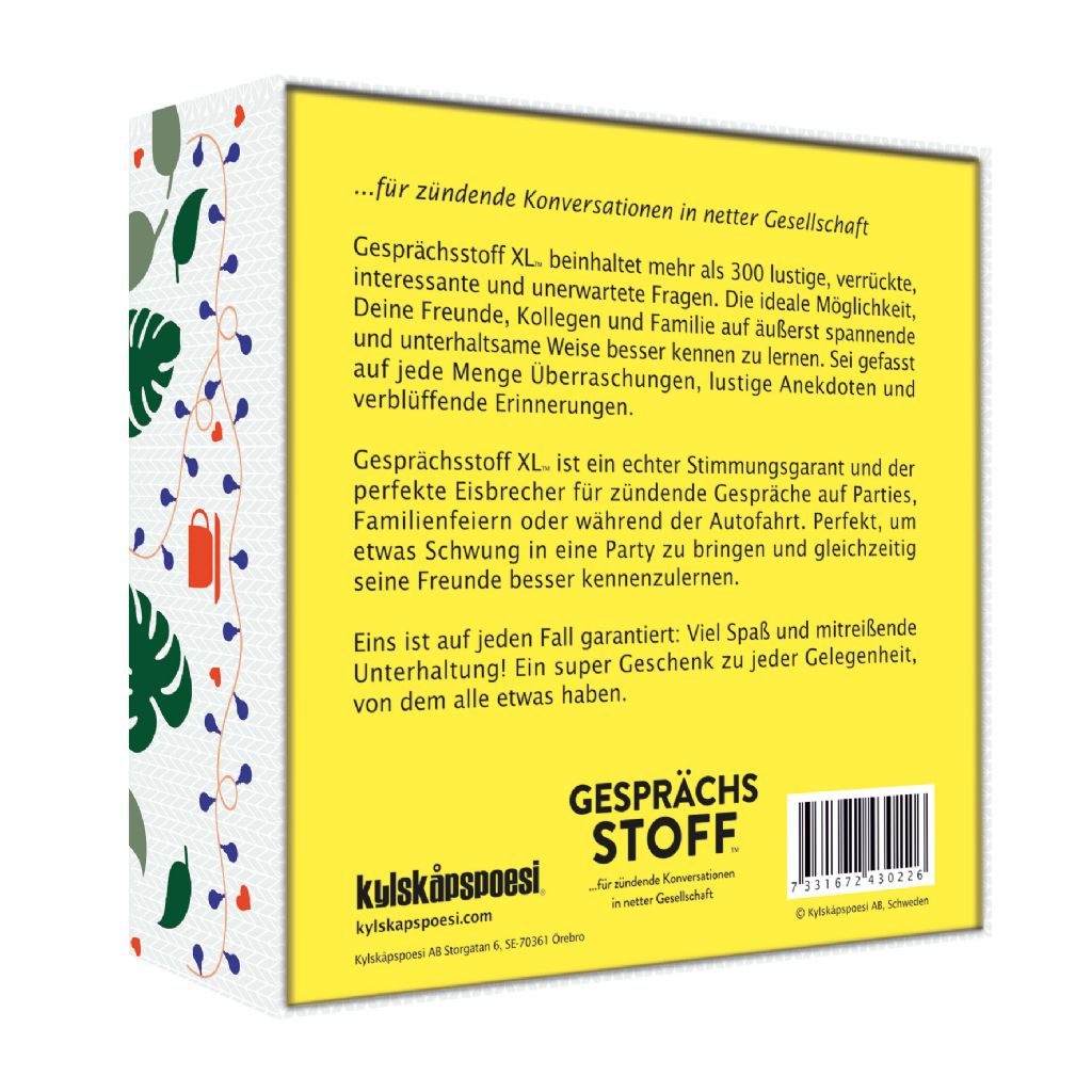 Gesellschaftsspiel "Gesprächsstoff XL"