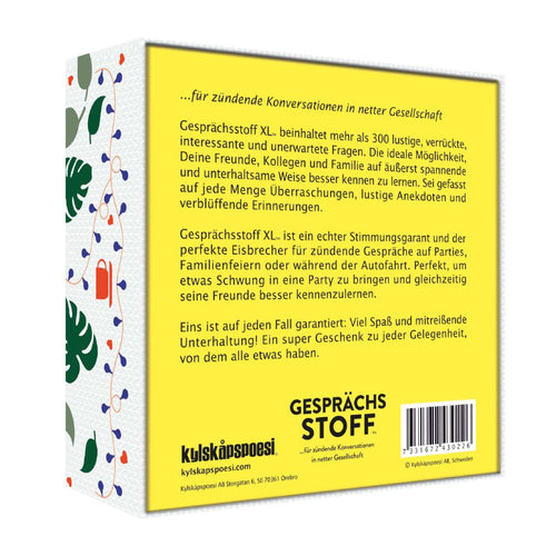 Gesellschaftsspiel "Gesprächsstoff XL"