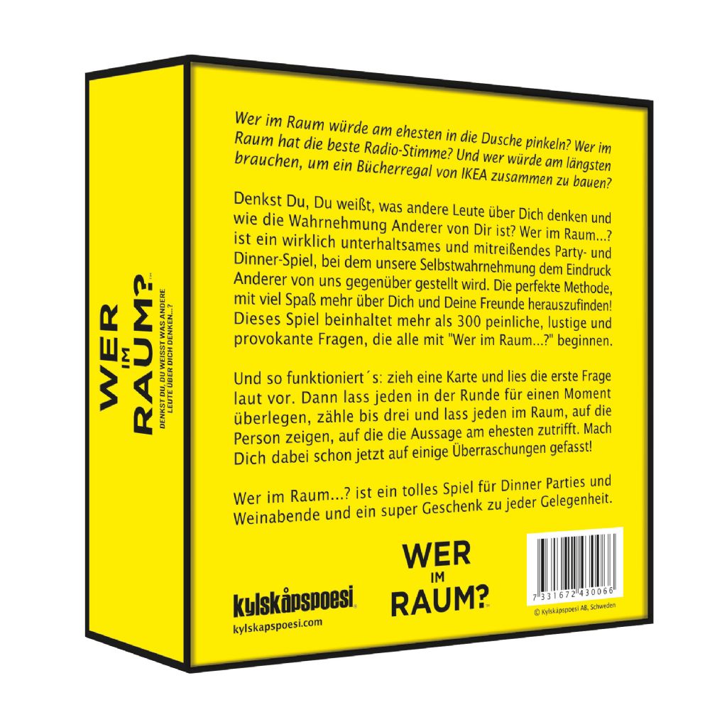 Gesellschaftsspiel "Wer im Raum?"