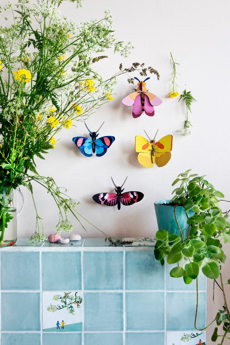 Wanddekoration 3D Pinke Biene