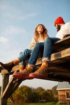 Motivsocken "WARMER FUCHS" von Many Mornings