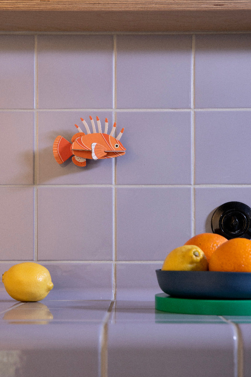 Wanddeko 3D Rotfeuerfisch