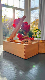 Nussknacker mit Hebel und Schalenfang, Buche