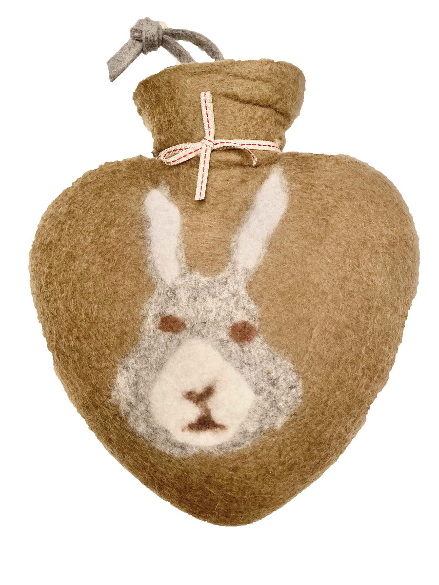 Wärmflasche Bunny, walnussbraun