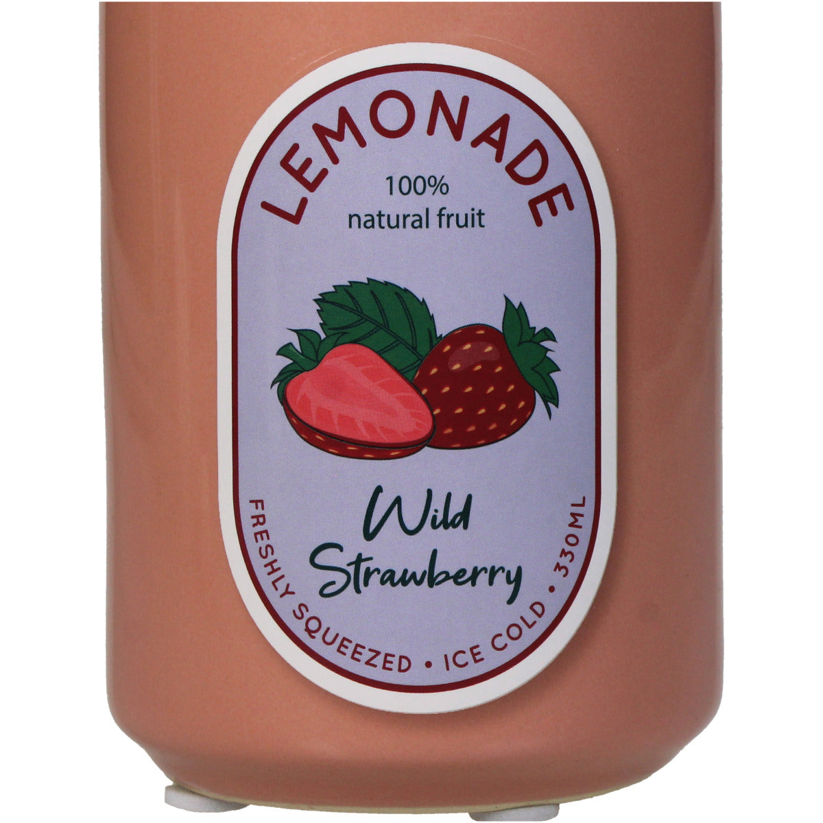 Nahaufnahme des Labels der Deko Vase in Dosen Form