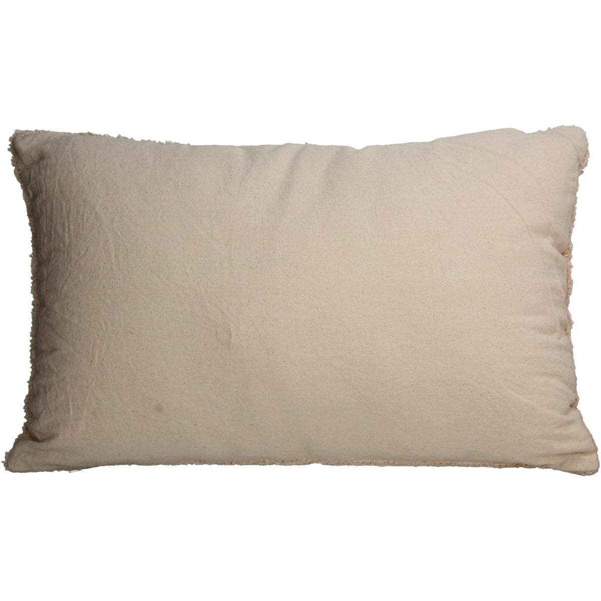 Rückseite des Kissens in Beigem Stoff