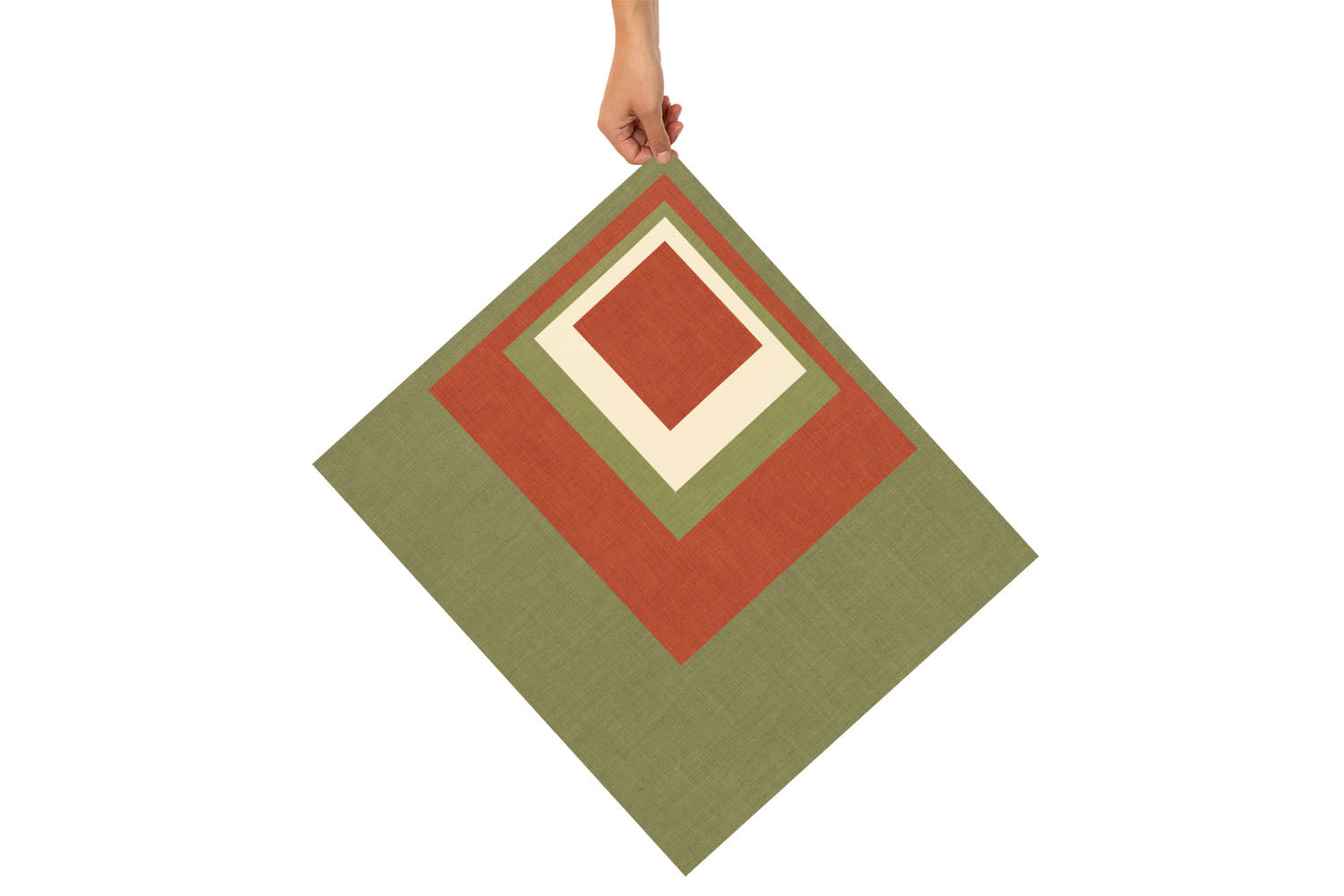 Verschiedenen Bienenwachstücher in Grün, Rot und Beige