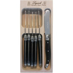 Edelstahl Buttermesser schwarz, 6 Stk.