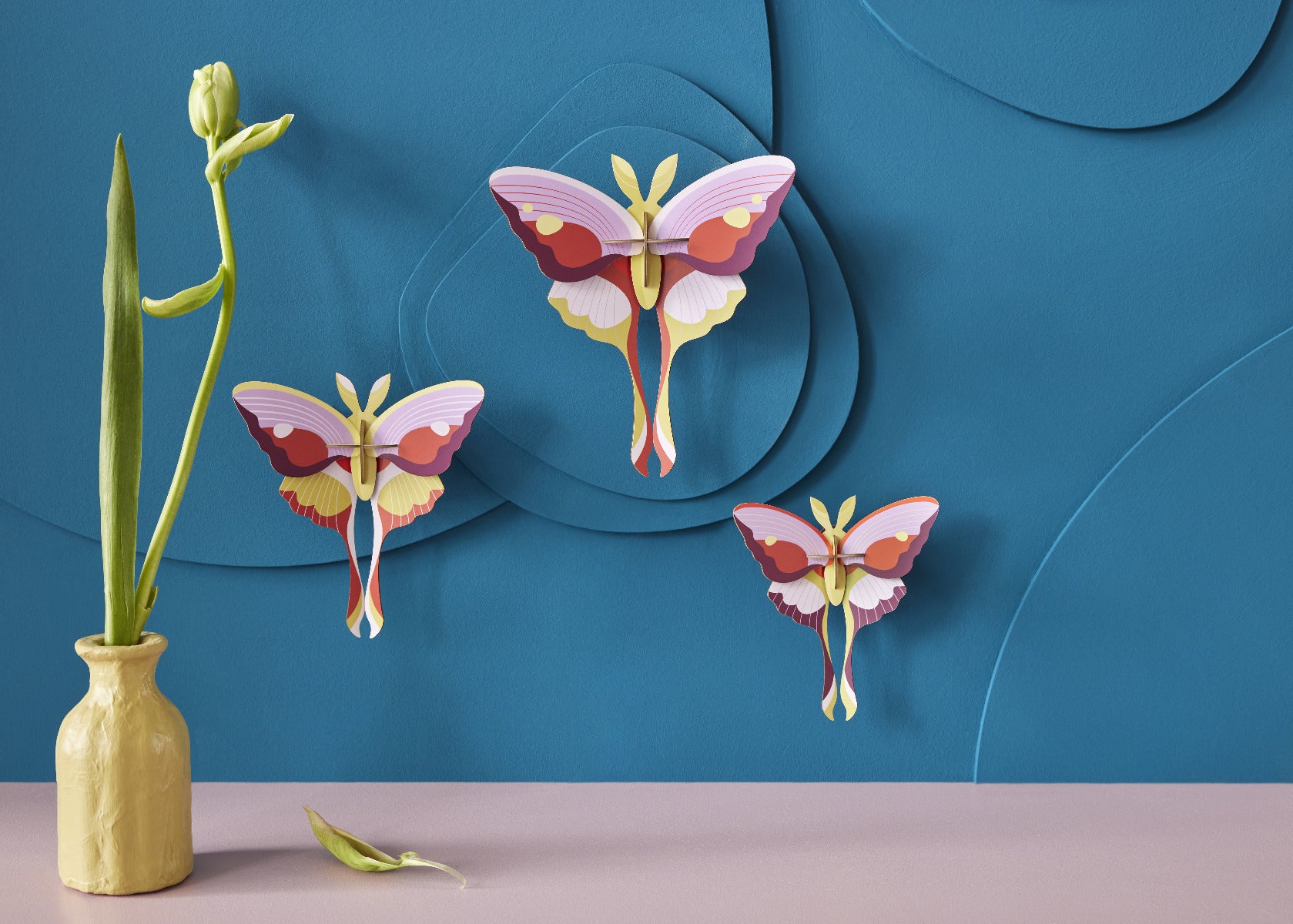 Wanddeko 3D "Liliac Comet" Schmetterlinge