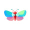 3D Wanddeko lilly butterfly