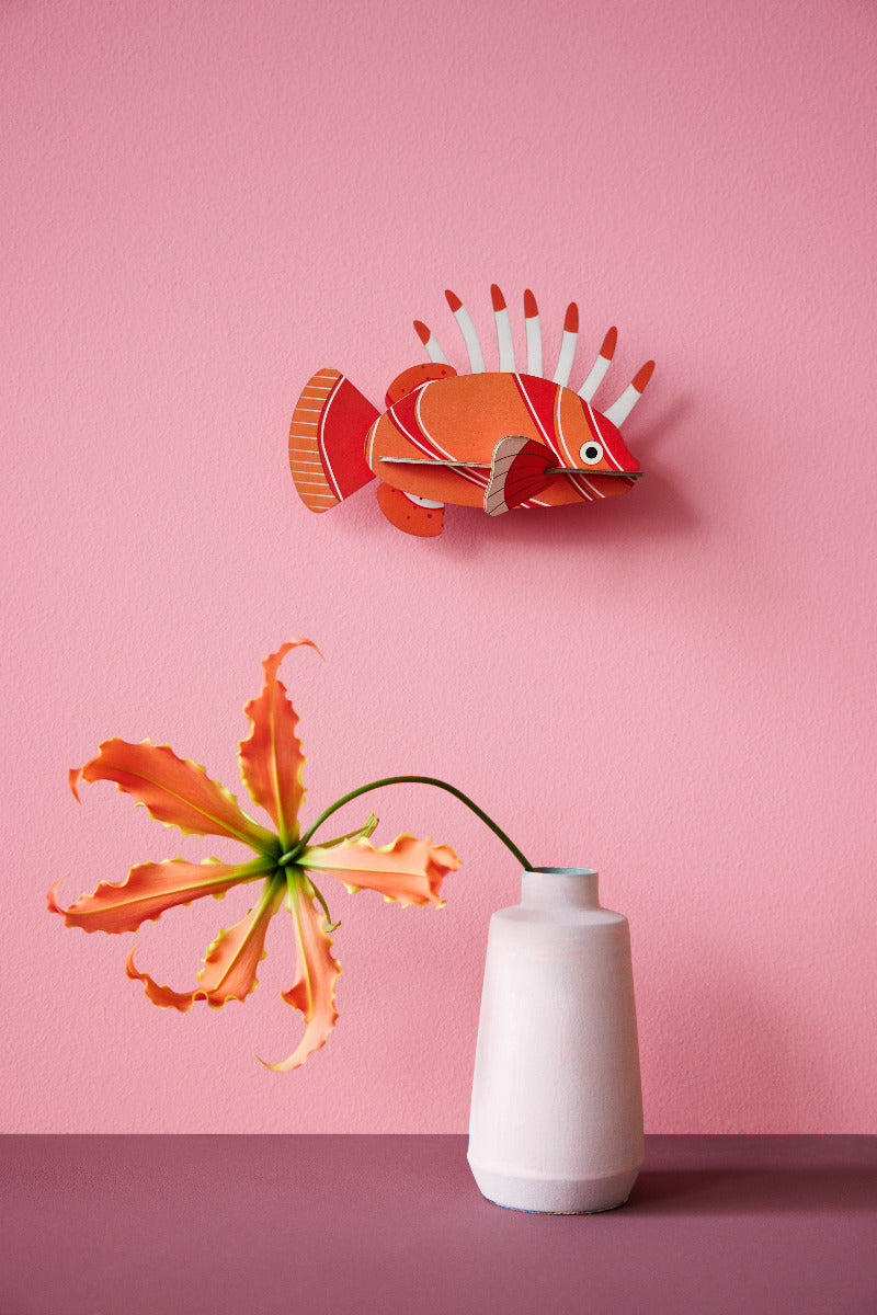 Wanddeko 3D Rotfeuerfisch