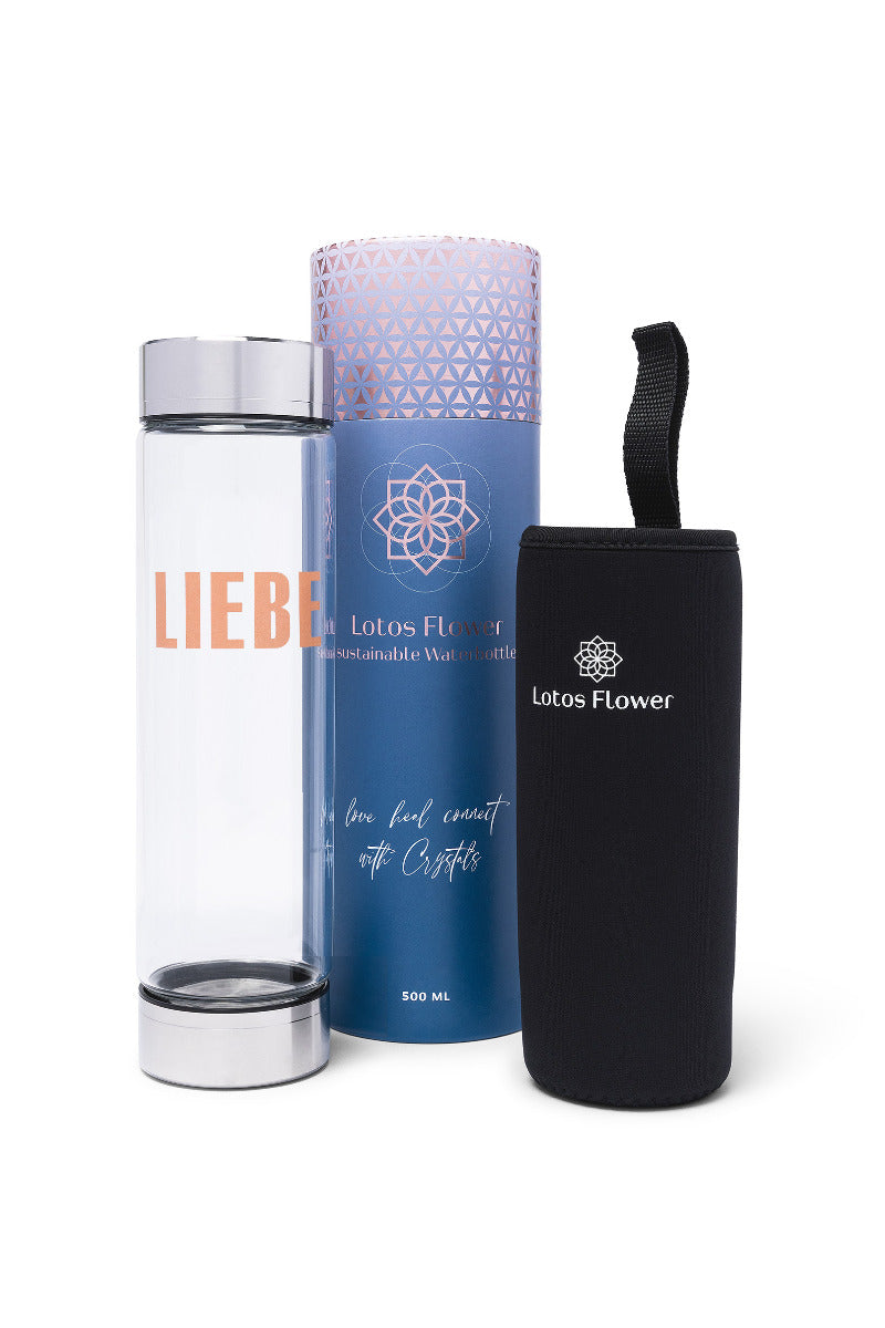 Die Trinkflasche, Flaschenhusse und die Verpackung