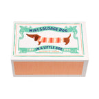 Mini Kuscheltier in kleiner Box - Dackel