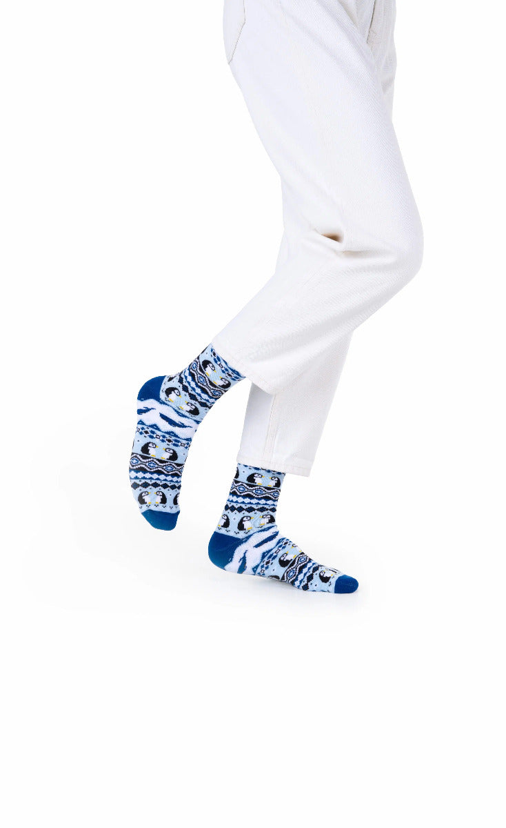 Motivsocken "EIS PINGUIN" von Many Mornings