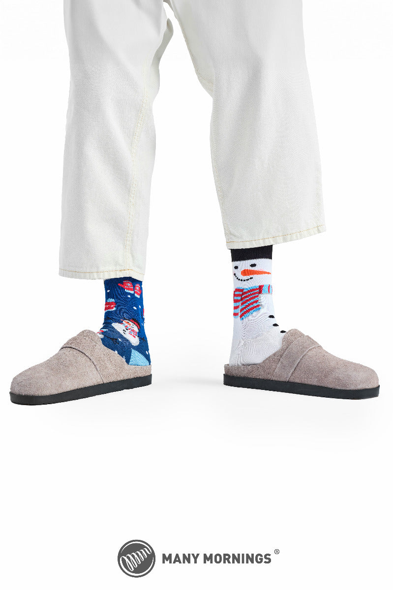 Motivsocken "SNOWMAN" von Many Mornings