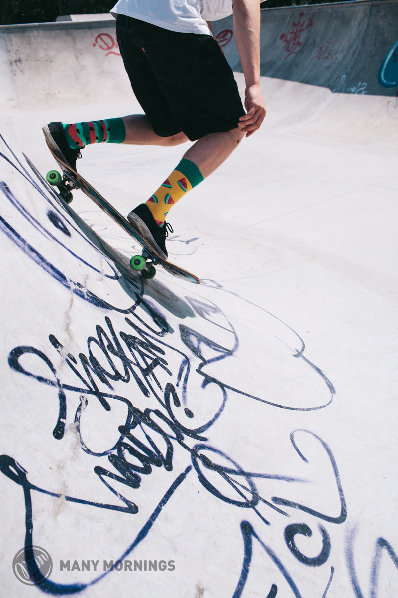 Motivsocken "WATERMELON SPLASH" von Many Mornings