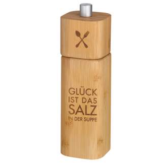 Salzmühle Glück ist das SALZ in der Suppe
