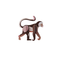 Wanddeko 3D - Affe