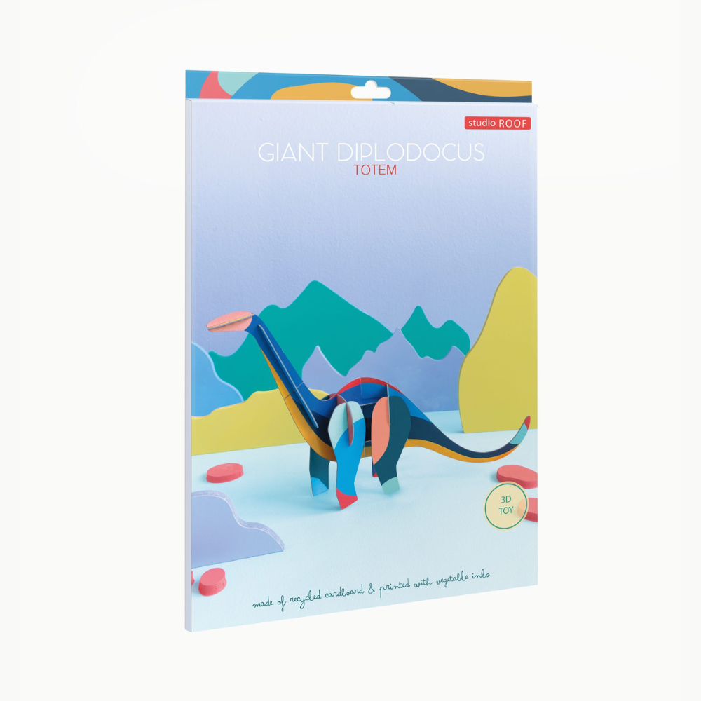 DIY Bausatz Großer Diplodocus flach verpackt