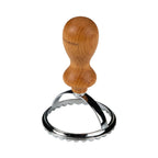 Runder Ravioli-Ausstecher 6,5cm aus Edelstahl mit Holzgriff von Fackelmann