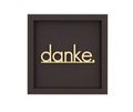 Nette Worte Wanddekoration - Danke, dunkelgrau in M