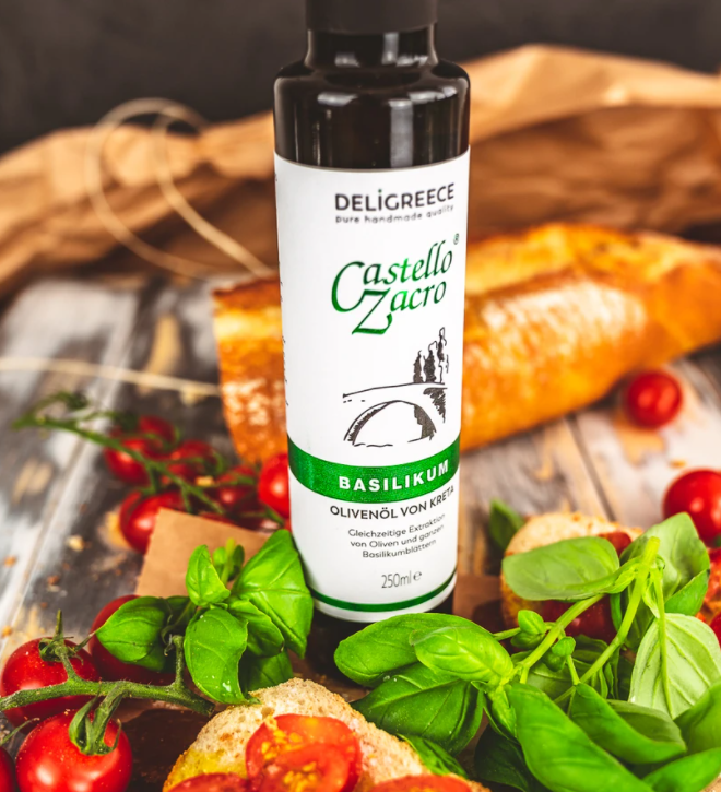 Castello Zacro Basilikum - Olivenöl 250 ml