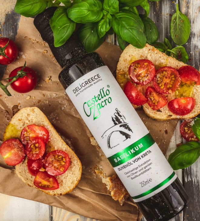 Castello Zacro Basilikum - Olivenöl 250 ml