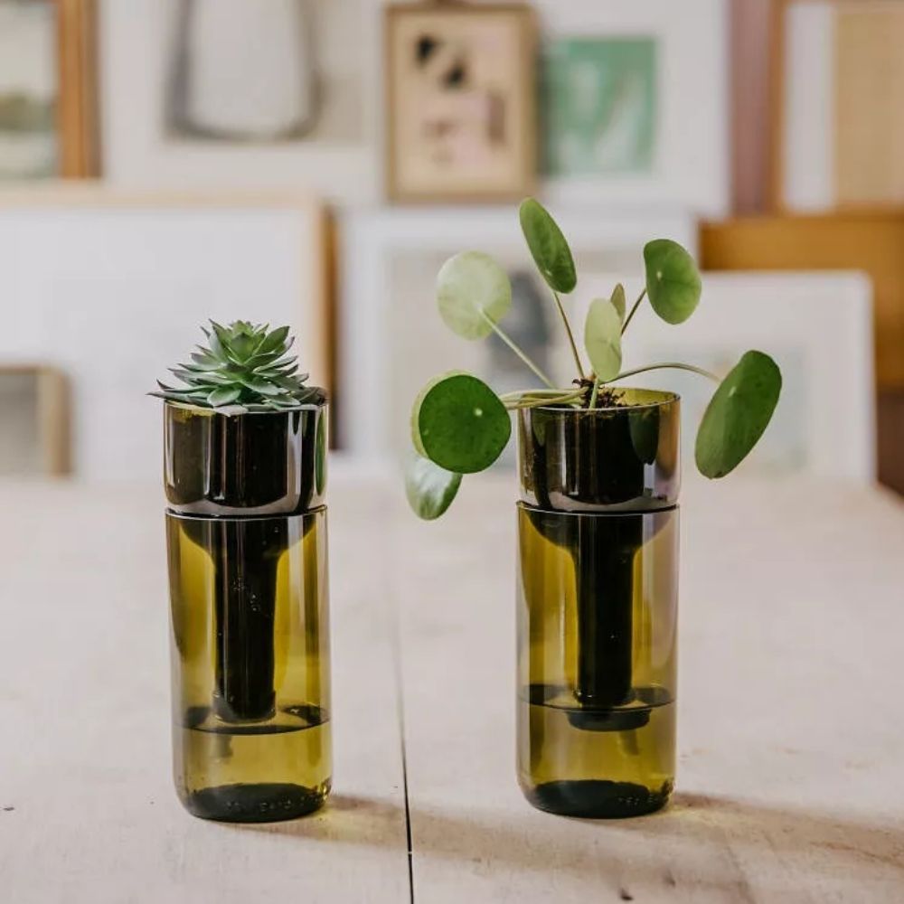 Selbstbewässernder Blumentopf Grün