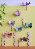 Wanddeko 3D Farngestreifter Schmetterling