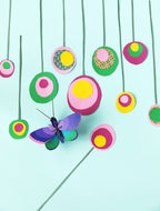 Wanddeko 3D Schmetterling Bläuling