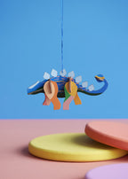 Stegosaurus - Lucky Charm DIY Deko Objekt zum Aufhängen