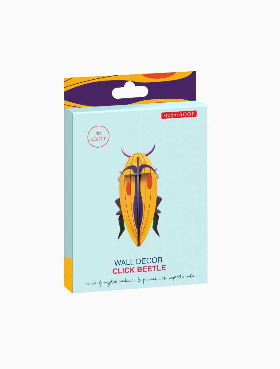 Die Verpackung des 3D Wandobjektes "Click Beetle"