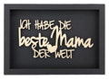 Nette Worte Wanddekoration - beste Mama, dunkelgrau in L