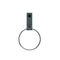 Handtuchring aus Leder S, Dunkel Grau