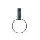 Handtuchring aus Leder S, Dunkel Grau