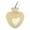 Herzwärmflasche Herz-Motiv, weiß