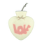 Herz Wärmflasche mit Bezug – LOVE in Weiß Pink