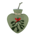 Herzwärmflasche Mistel-Motiv