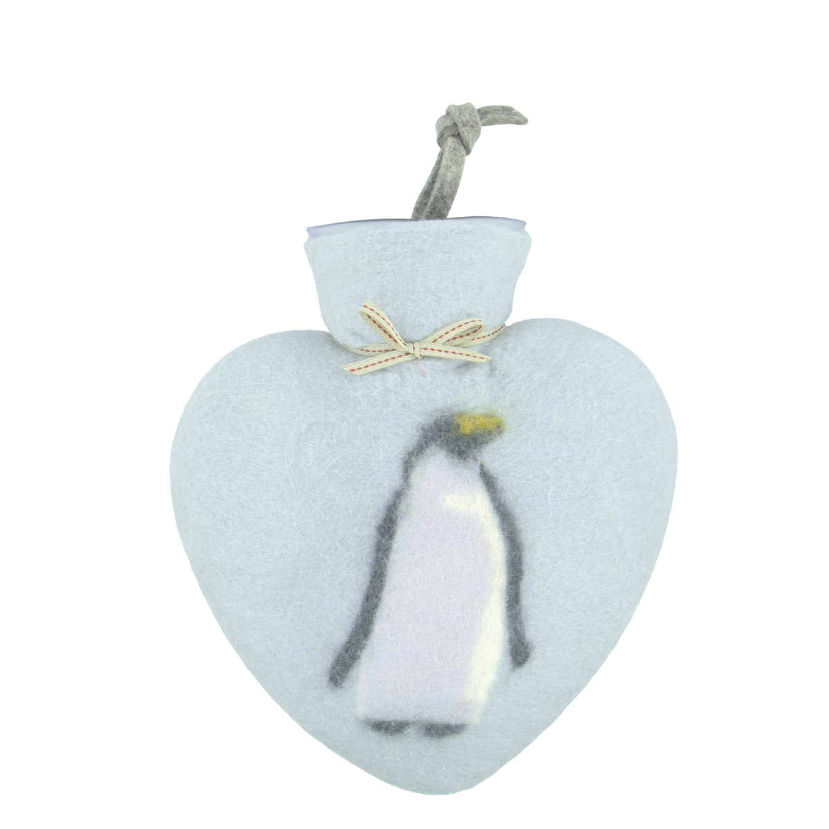 Herzwärmflasche Pinguin-Motiv, high rise