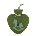 Herzwärmflasche Schaukelpferd-Motiv, cypress
